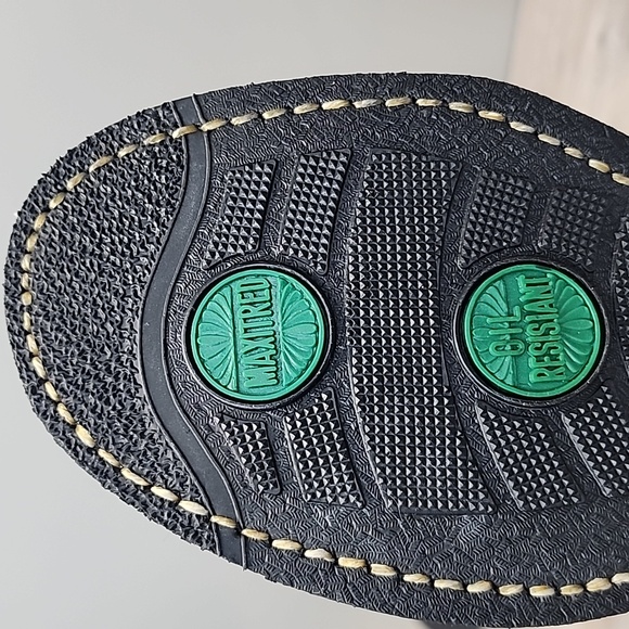 NEW VNTG Leather Military Maxitred Jump Tall Combat Lace-Up Boots Blk Sz 10 - Picture 14 of 16